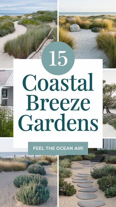 Transform your garden into a coastal paradise with these 15 luxury coastal breeze garden ideas! Dive into a world of inspiration, discover ways to incorporate seaside elements into your garden design, and let #6 captivate your imagination. Explore these ideas and bring the refreshing ocean breeze to your doorstep. ???? #CoastalGarden #GardenDesign #OceanVibes #BackyardInspiration #OutdoorDecor. Learn more about creating your dream outdoor space! Coastal Landscaping Ideas, Coastal Garden Ideas, Coastal Backyard, Coastal Landscaping, Luxurious Garden, Seaside Garden, Beach Cove, Luxury Coastal, Coastal Garden