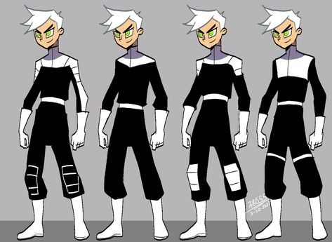 Danny Phantom Suit Redesign, Danny Phantom Redesign, Dany Phantom, Danny Fantom, Tech Tattoo, Danny Fenton, Childhood Ruined, Super Suit, Super Hero Outfits