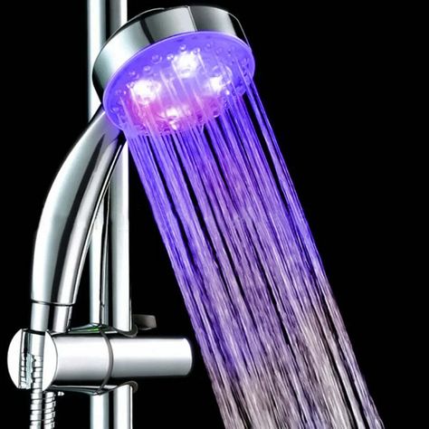 Ready for an epic shopping spree? 4 Led ABS Romantic Automatic 7 Color Changing Shower Head Filter Luminous Light-up Anion SPA Bathroom Showerhead, at a mind-blowing price of $6.90 Don't wait! Led Shower Head, Shower Head Filter, Bathroom Shower Heads, Luxurious Showers, Spa Bathroom, Shower Parts, Bath Bathroom, Rainfall Shower Head, Bathroom Spa