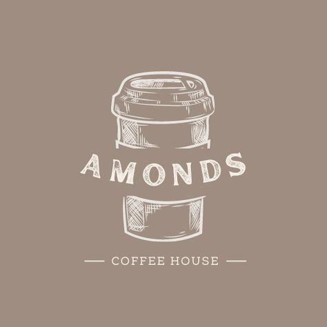 Vintage Coffee Shop Logo | Free Download #graphicdesign #brandingdesign #onlineshop Posters For Coffee Shop, Cafe Logo Aesthetic, Iced Coffee Logo Design, Coffee Logo Aesthetic, Ice Coffee Illustration, Logo Cafe Design Ideas, Coffe Logos Ideas, Coffee Business Logo, Coffee Shop Design Logo