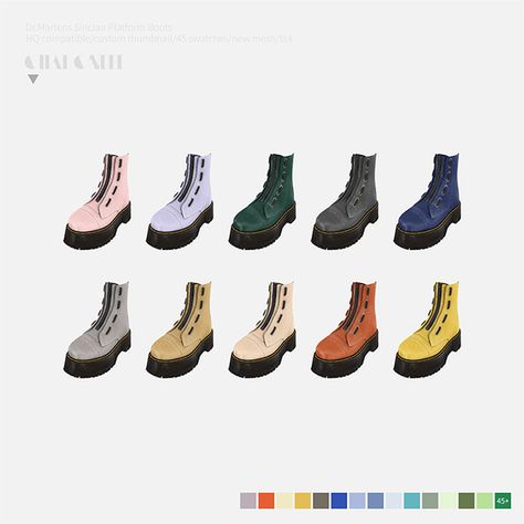 Sims 4 Cc Doc Martens, Dr Martens Sinclair, Male Doctor, Dr Martens Boots, Sims 4 Cc, Maxis Match, Sims 3, Doc Martens, Platform Boots