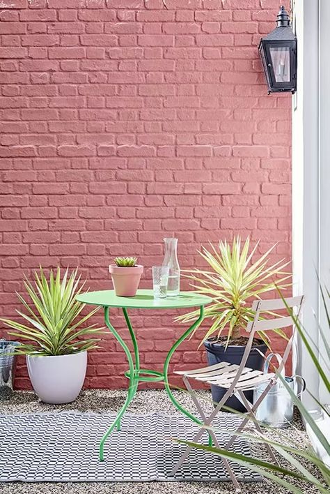 Exterior Wall Inspiration & Ideas | Little Greene Masonry Paint Colours, Brick Wall Gardens, Ashes Of Roses, Limewash Paint, Masonry Paint, Little Greene Paint, Casa Exterior, Traditional Exterior, Wall Garden