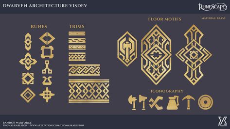 ArtStation - RuneScape Archaeology - Dwarven Architecture, Thomas Karlsson Dwarven Architecture, Dwarven City, Alien Concept Art, Environment Concept Art, Florida Travel, Fantasy Games, Fun At Work, Anthropology, Larp