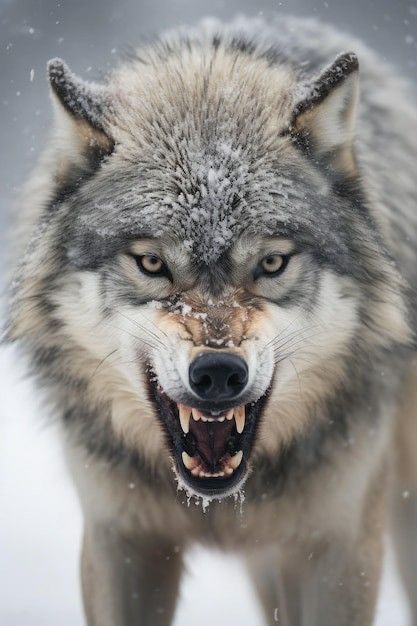 Giant White Wolf, Grey Wolf Art, Wolf Snarling, Snarling Wolf, Wolf Clothing, Angry Wolf, Raised By Wolves, Wolf Images, Wolf Photography