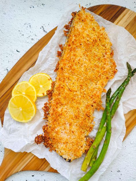 Easy Breaded Trout (or Salmon) Breaded Trout Recipes, Trout Recipes Fried, Italian Bread Crumbs Recipe, Steel Head Trout Recipes, Breaded Fish Recipe, Fried Trout, Baked Trout, Breaded Fish, Bread Crumbs Recipe