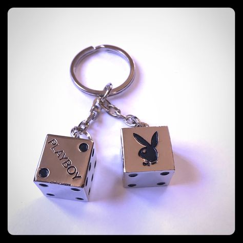 Playboy Keychain. New Without Tags. Car Keys Keychain Aesthetic, Bape Keychain, Car Keychain Aesthetic, Dice Keychain, Keychain Aesthetic, Cool Keychains, Rockstar Energy, Key Keychain, Mens Keychains