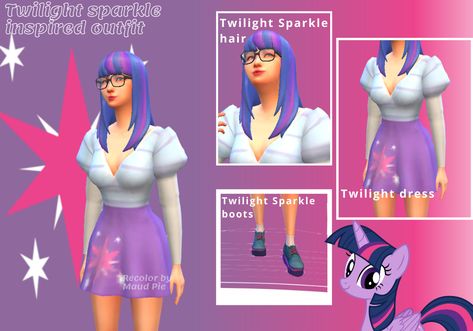 Rainbow Dash Outfit, Outfit Inspired, Twilight Sparkle, Sims 4 Cc, Rainbow Dash, Hello Dear, Sims Cc, Sims 4, My Little Pony