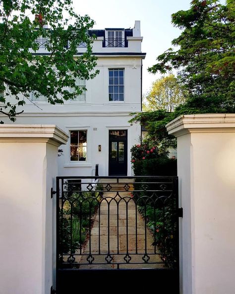 Phillips Harrod Real Estate on Instagram: “A late- Georgian end of terrace townhouse, on Belsize Grove, BELSIZE PARK, London.  #belsizepark #listedproperty #stucco #whitestucco…” Belsize Park London, London Real Estate, Belsize Park, Harrods, Instagram A, Terrace, Vision Board, Real Estate, London