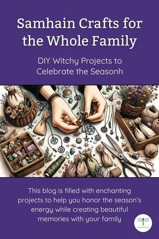 Samhain Crafts for the Whole Family: DIY Witchy Projects to Celebrate the Season | Zinzeudo Infinite Wellness Samhain Crafts Pagan, Samhain Crafts For Kids, Diy Wiccan Crafts, Witchy Thanksgiving, Witchy Crafts To Sell, Witchy Crafts Diy, Mystical Crafts, Witchy Projects, Celebrating Samhain