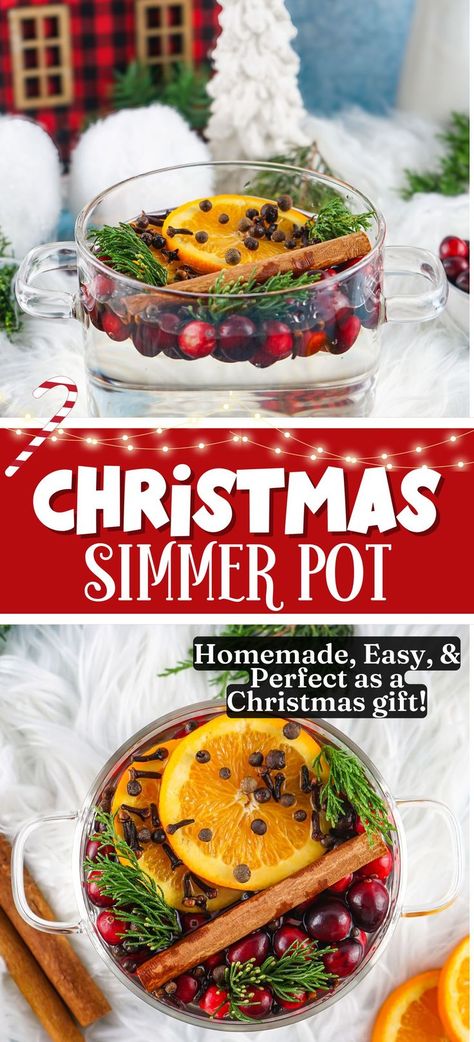 collage of christmas simmer pots Smell Like Christmas Home, Christmas Scent Boil, Good Smelling Simmer Pot, Smell Good Boil Pot, Make Your Home Smell Like Christmas, Orange Cinnamon Clove Simmer Pot, Christmas Aroma Pot, How To Make Home Smell Like Christmas, Christmas In A Pot