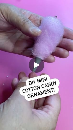 Fake Cotton Candy, Candyland Tree, Mini Cotton Candy, Diy Candyland, Candy Christmas Tree, Candy Ornaments, Ornament Diy, Christmas Tree Inspiration, Fake Bake