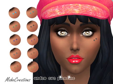 MahoCreations' Under Eye Piercing Piercing Under Eye, Under Eye Piercing, Sims 4 Piercings, Surface Piercing, Eye Piercing, Female Earrings, Face Piercings, Sims 4 Cc Finds, Easy Hairstyles For Long Hair