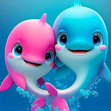 Boy Dog Clothes, Cartoon Dolphin, Dolphin Painting, Disney Movie Art, Blue Blouse Designs, Dolphin Art, Cute Mobile Wallpapers, Phone Wallpaper Pink, A Dolphin