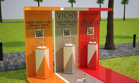 Cool Trade Show Booth, Event Product Display, Event Display Ideas, Tecate Light, Activation Event, Launch Event Ideas, Pop Up Stand, Event Booth Design, Museum Exhibition Design