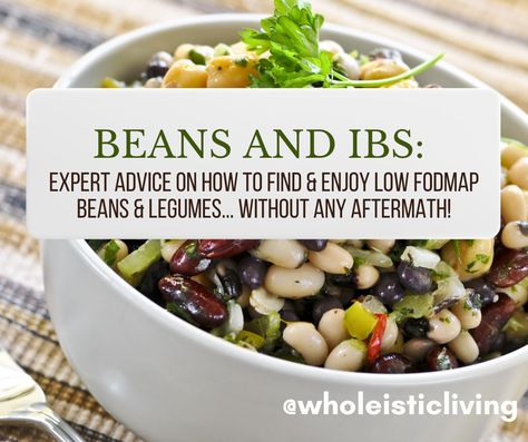 Beans and IBS: Expert Advice on Enjoying Low FODMAP Beans & Legumes | Jenna Volpe, RDN, LD, CLT- Functional Dietitian and Clinical Herbalist Low Fodmap Beans, Clinical Herbalist, Beans And Legumes, How To Make Beans, Low Residue Diet, Dried Lentils, Fodmap Friendly, Dry Beans, Batch Cooking