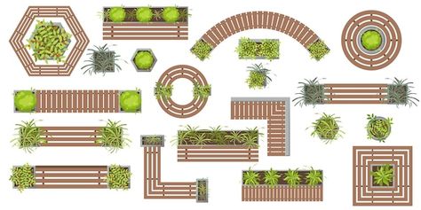 Plan Concept Architecture, Outdoor Garden Party, Landscape Design Garden, Landscape Architecture Plan, Urban Design Diagram, Garden Nails, Landscape Design Drawings, Tattoo Garden, Wooden Benches