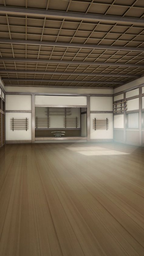 Dojo Aesthetic, Dojo Background, Japanese Dojo, Mirror Selfie With Flash, Kimi No Na Wa Wallpaper, Japanese Shrine, Japanese Style House, Anime Places, Japan Home