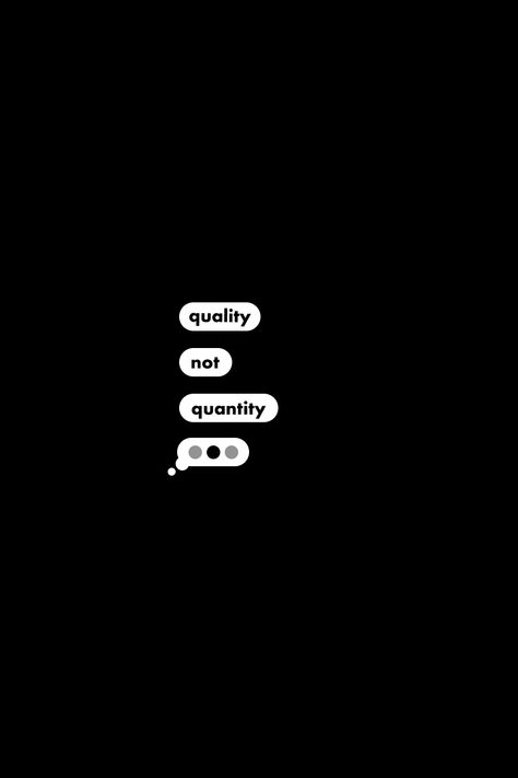 Quality, not quantity. #message #texts #wallpaper #quotes #wisdom #life #deep #quality #love #advice Quality Over Quantity Quotes, Quality Not Quantity, Graphic Assets, Quotes Wisdom, Quality Over Quantity, Love Advice, Self Reminder, Text Quotes, Word Of The Day