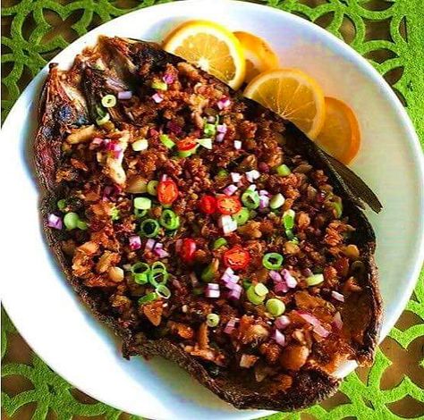 Sisig Recipe Philippines, Bangus Sisig, Bangus Recipe, Manwhich Recipes, Sisig Recipe, Pork Sisig, Szechuan Recipes, Mulberry Recipes, Cantaloupe Recipes