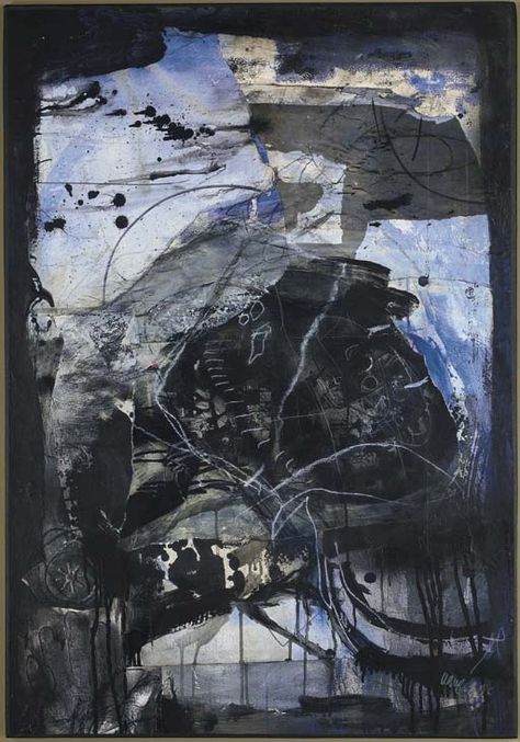 Clavé Antoni | Il revient souvent (1980) | MutualArt Carola Kastman, The Roaring 20s, Grey Painting, Blue Abstract Art, Abstract Art Inspiration, Hur Man Målar, Contemporary Abstract Art, Roaring 20s, Abstract Landscape Painting