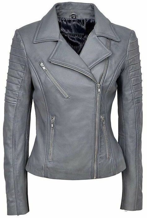 Material : Lambskin Leather Color : GREY Closure : Zipper Handmade : Yes Style : Biker Size : XXS/XS/S/M/L/XL/2XL/3XL/4XL/5XL (All Sizes available) Season : Winter, Spring, Fall , All season. Dear Customer, Please answer the below questions in order to serve you better : Shoulder= Chest= Arms = Waist = Sleeves= Tummy = Length of jacket = HIP = Actual height = Fitting = slim and regular Grey Leather Jacket Outfit, Dramatic Gamine, Tmnt Oc, Gray Leather Jacket, Fitted Biker Jacket, Leather Jackets Online, Bride Jacket, Winter Leather Jackets, Celebrities Leather Jacket