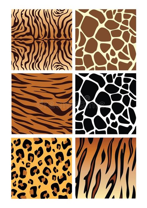 Animal patterns Seamless vector clipart EPS. Animal patterns Seamless zebra leopard tiger giraffe animal print vector patterns stock illustration Patterns Illustration, Animal Nail Art, Fashion Illustration Collage, Arte Folk, Animal Print Wallpaper, Textile Prints Design, Giraffe Pattern, Apple Coloring, Safari Print