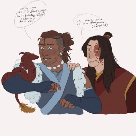 Sokka And Zuko, Zuko X Sokka, Zukka Fanart, Zuko And Sokka, Katara Aang, Interracial Art, Avatar Zuko, Avatar The Last Airbender Funny, Avatar Funny