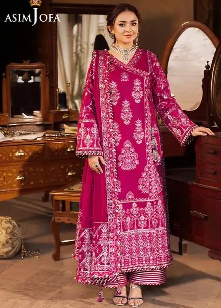 Asim Jofa Chikankari Eid Collection 2024 | Sanaullah Store Asim Jofa Dresses, Pakistani Women Dresses, Yumna Zaidi, Best Online Clothing Stores, Asim Jofa, Pakistani Designer Suits, Kids Nightwear, Nightwear Women