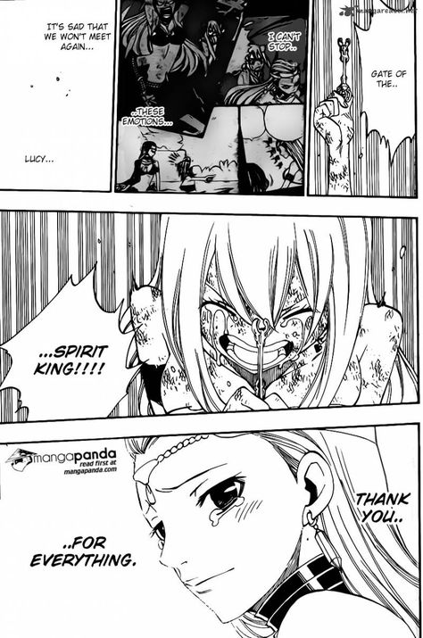 NOOOOO!!!! AQUARIUS!!!! Them damn feels! Screw Lucy being weak; she's definitely proven her worth in this chapter. Her strength is unfathomable. All the feels.  (Almost legit crying, brb) #FairyTail384 Read Fairy Tail, Fairy Tail Comics, Fairy Tail Family, Fariy Tail, Fairy Tail Nalu, Fairy Tale Anime, Fairy Tail Art, Fairy Tail Couples, Edens Zero