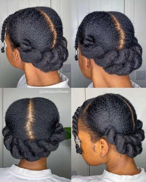 Jemima | Natural Hair | LifeStyle | Creator Coach on Instagram: "Happy new month 💕. Starting this month with this threading style done on freshly washed blown out hair. This is a hairstyle I stole from my mum (there’s a picture of her with this style when she was in her 20s) minus the twists at the front. I First did it back in 2018 but I’m definitely going to be adding it to my go to hairstyles from now on. It’s Super quick to install and take down and you get stretched hair after take down to Go To Hairstyles, 360 Mirror, Blown Out Hair, Stretched Hair, Happy New Month, Protective Hairstyles For Natural Hair, Hair Twist Styles, Blowout Hair, Natural Hair Styles Easy