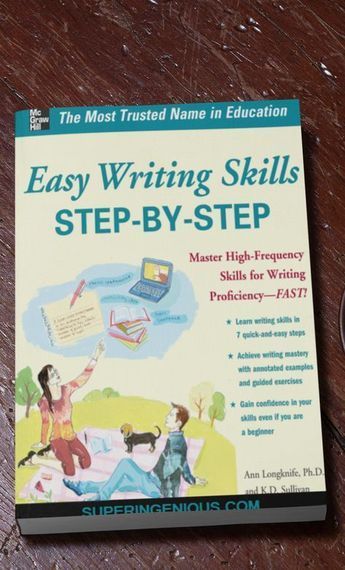 Easy Writing Skill Step-By-Step Writing Skill, English Grammar Notes, Ielts Reading, Grammar For Kids, English Learning Books, English Activities For Kids, Secret Websites, Writing Book, English Grammar Worksheets