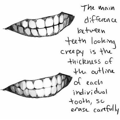 Art Tutorials and References on Instagram: “Tip on drawing teeth  Follow @artadvicee for more art tutorials and tips Follow @artadvicee for more art tutorials and tips Credit:…” Teeth Drawing, Mouth Drawing, Anatomy Reference, Drawing Lessons, Anatomy Art, Art Tutorials Drawing, Digital Art Tutorial, Drawing Reference Poses, Art Tips