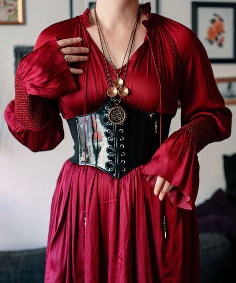 Time to corset up and do what we do best. Pose for the camera and slay. ✨ #reddress #corsetbelt #altfashion #witchyvibes #darkacademia #darkacademiafashion #witchyfashion Mother Gothel, Dark Academia Fashion, Witchy Fashion, Pose For The Camera, Corset Belt, Alt Fashion, Witchy Vibes, Goth Outfits, Dark Academia