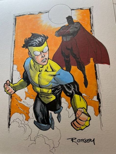 RYAN OTTLEY (@RyanOttley) / X Ryan Ottley, Comic Art Sketch, Invincible Comic, The Invincible, Comic Book Art Style, Marvel Figure, Propaganda Art, Animatronic Fnaf, Marvel Spiderman Art