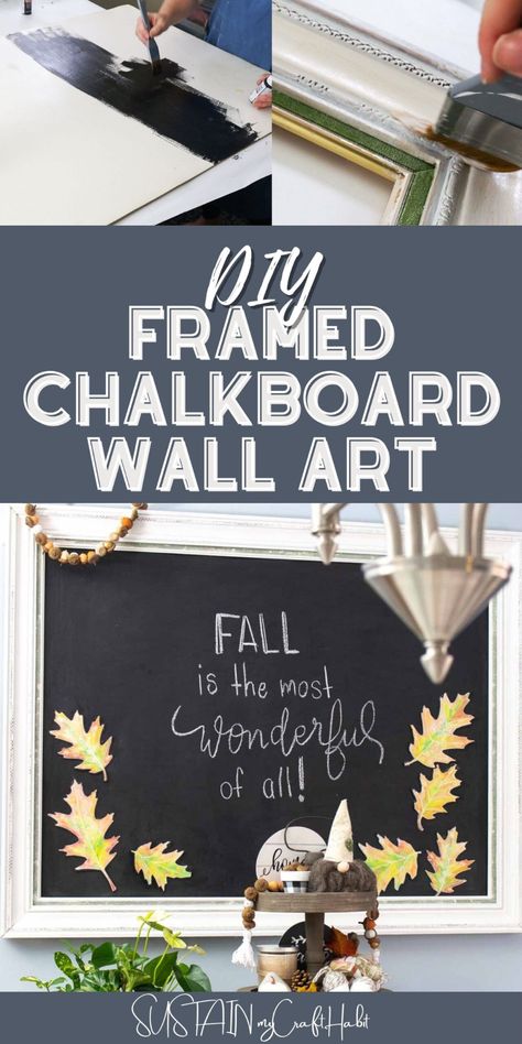 Sunflower Furniture, Framed Chalkboard Wall, Diy Chalkboard Frame, Large Framed Chalkboard, Picture Frame Chalkboard, Chalkboard Mirror, Chalkboard Wallpaper, Chalkboard Wall Art, Workout Room Home