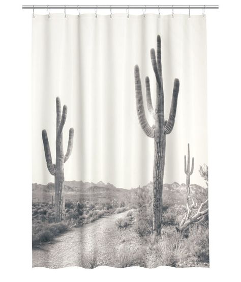 Cactus Bathroom, Cowboy Cabin, Cactus Shower Curtain, Restroom Accessories, Tropical Shower Curtains, Western Bathroom, Western Bedroom Decor, Western Bedroom, Beach Bathroom Decor