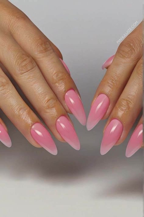 73 Pink summer nails to get you inspired to choose your next pink manicure. From stunning pink nails to elegant pink nail art. Ideas on: translucent pink nails, milk pink nails, pink nails trendy, pink nails almond shape, barbie pink nails, neon pink nails, pink summer nails, hot pink nails, red pink nails, bubblegum pink nails, shades of pink nails, pink nails gel, light pink nails, pink nails French tip. Nails Shades Of Pink, Pink Nails Shades, Milk Pink Nails, Pink Nails Almond Shape, Pink Nails Neon, Shades Of Pink Nails, Red Pink Nails, Translucent Pink Nails, Pink Nails French Tip