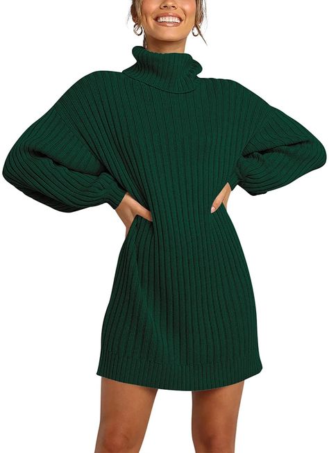 Logene Oversized Turtleneck Ribbed Knit Pullover Dress Outfits Academia, 2022 Christmas List, Casual Knit Dress, Girls Winter Fashion, Newborn Family Photography, Winter Turtleneck, Women Turtleneck, Sweater Dress Casual, Fall Outfits For Women