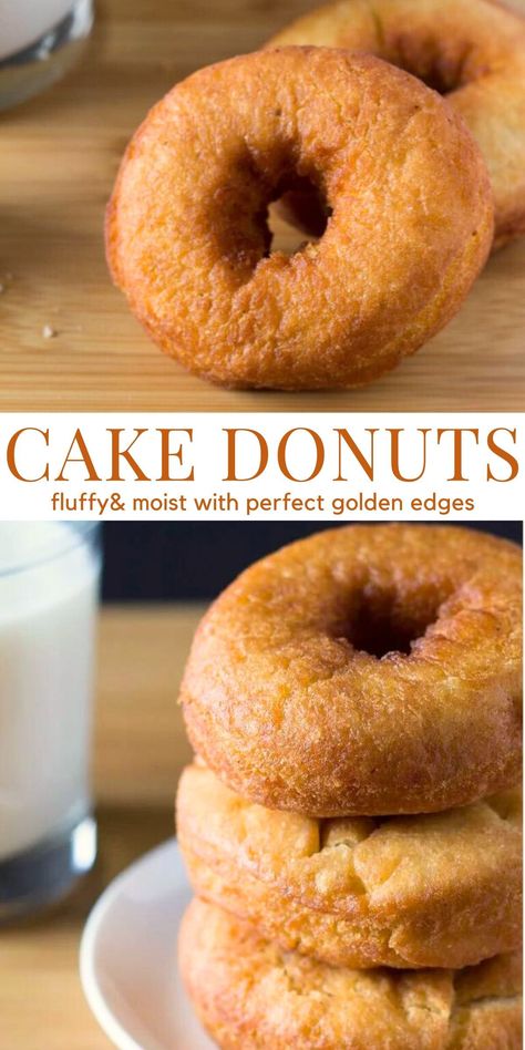 Learn how to make cake doughnuts at home. This recipe makes bakery style cake doughnuts that are fluffy and moist with golden edges. #cakedonuts #doughnuts #cakedoughnuts #oldfashioned from Just So Tasty Best Cake Donuts Recipe, How To Make The Best Donuts Ever, Vanilla Cake Donut Recipe, Dunford Donuts Recipe, Maple Cake Donut Recipe, Overnight Doughnut Recipe, Blueberry Old Fashion Donut, Best Cake Donut Recipe, Buttermilk Donuts Baked