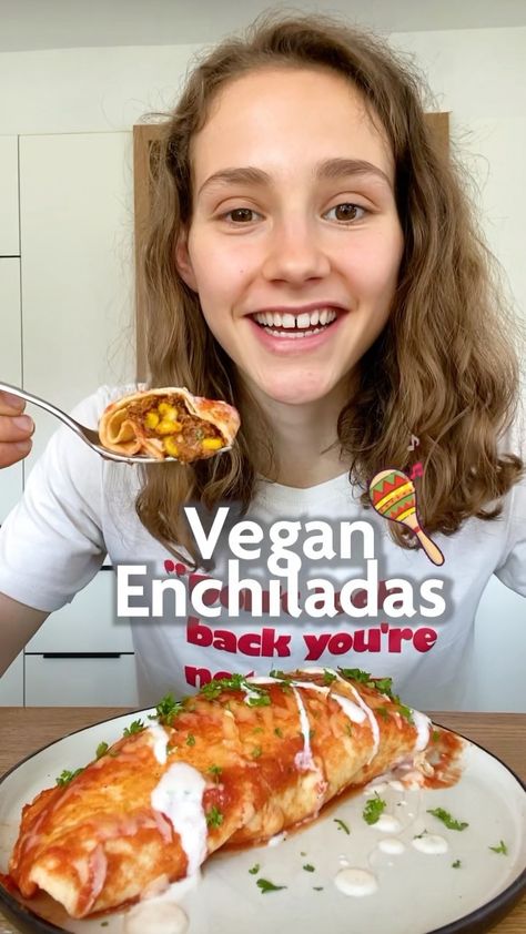 Vegan Enchiladas Easy, Enchiladas Vegan, Vegan Enchilada Casserole, Starch Diet, Veggie Enchiladas, Veg Stock, Vegan Enchiladas, Tofu Recipes Vegan, Vegan Mexican Recipes