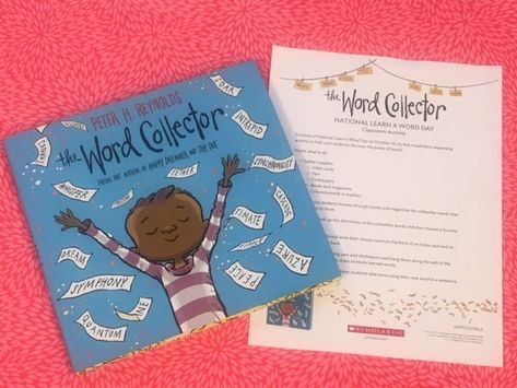 Inspire Creativity In Your Classroom With <i>The Word Collector</i> | Scholastic.com The Word Collector Activities, Highschool Goals, Classroom Vocabulary, Peter Reynolds, Peter H Reynolds, Camp Read, Collaborative Classroom, Reading Month, School Supplies For Teachers