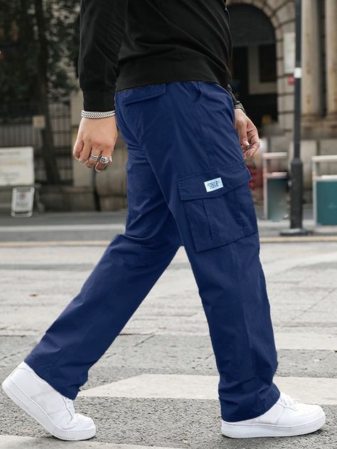 Blue Cargos Men Outfit, Navy Blue Cargo Pants Outfit Men, Blue Cargo Pants Outfit Men, Navy Blue Trousers Outfit Men, Dark Blue Cargo Pants Outfit, Navy Blue Cargo Pants Outfit, Blue Trousers Outfit Men, Blue Pants Outfit Men, Cargo Outfit Men