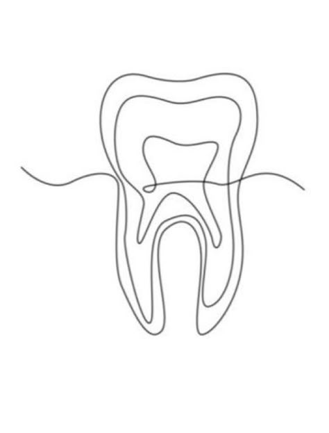 Tooth Line Art, Dental Line Art, Dental Tattoo Ideas Dentists, Tooth Doodle, Dental School Aesthetic, Tooth Tattoo Ideas, Dentist Logo Ideas, Dentist Career, Dental Clinic Ideas