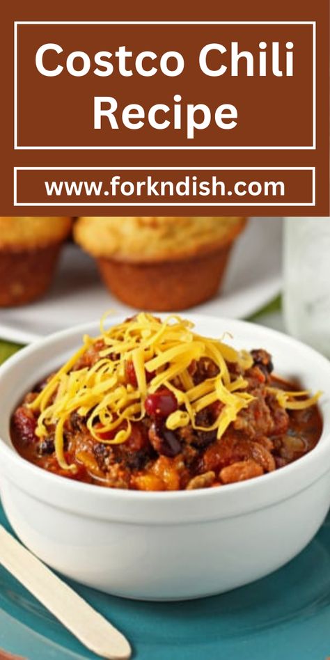 In this blog, I will share a Costco Chili Recipe that is extremely delicious and easy to make. Costco Chili Copycat Recipe, Costco Chili Recipe, Costco Copycat, Beef Chili Recipe, Costco Meals, Best Chili Recipe, Chilli Recipes, Easy Soup, Beef Chili