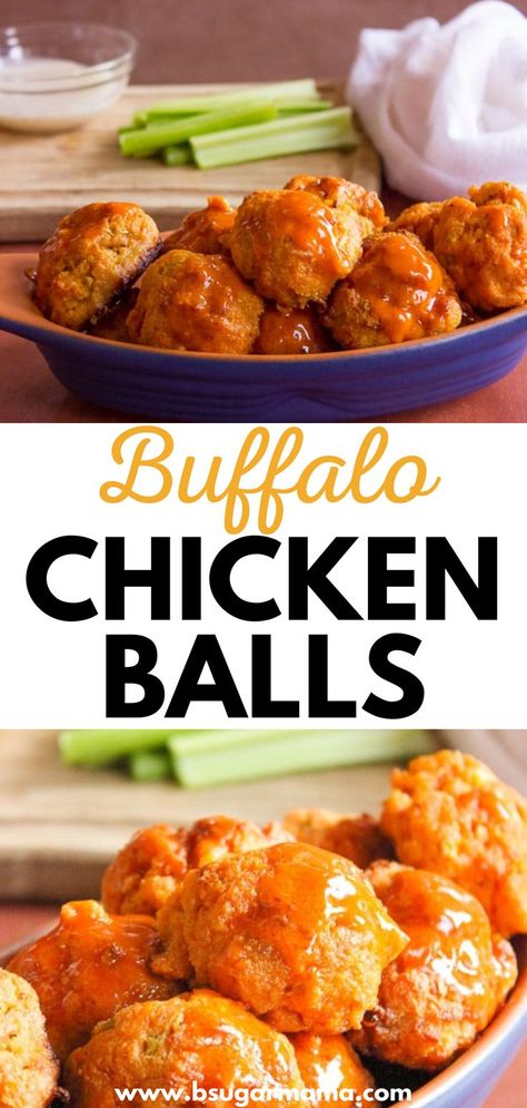 Buffalo Chicken Appetizers Easy, Buffalo Chicken Meatballs Crockpot, Chicken Meatballs Crockpot, Easy Buffalo Sauce, Buffalo Chicken Balls, Chicken Balls Recipe, Buffalo Chicken Appetizers, Ground Chicken Meatballs, Buffalo Chicken Bites