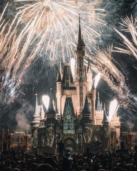 New Year's Eve at Disney World 29 Disney Happily Ever After, Castle Wedding Decorations, Disney Castle Wedding, Magic Bars, Castle Decor, Disney Free, Wedding Decorations Ideas, Fireworks Show, Spring 2025