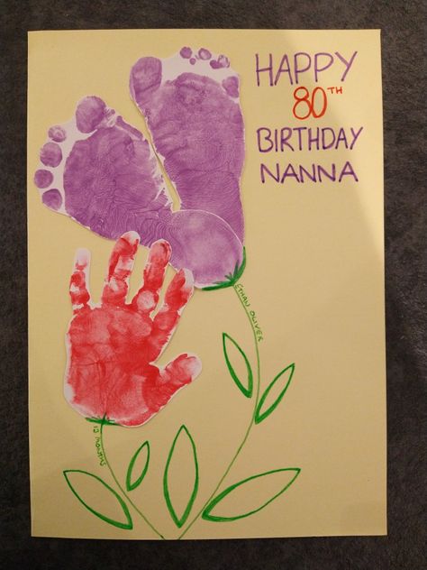 60th Birthday Card Ideas, Birthday Card Ideas For Kids, 60th Birthday Card, Birthday Card Ideas, Nana Birthday, Happy 80th Birthday, Cards Craft, Cards To Make, 60th Birthday Cards