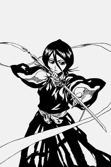 Rukia - Sode no Shirayuki. #bleach Rukia Bankai, Bleach Tattoo, Ichigo Manga, The Most Beautiful Pictures, Rukia Bleach, Bleach Rukia, Ichigo Y Rukia, Rukia Kuchiki, Ichigo And Rukia