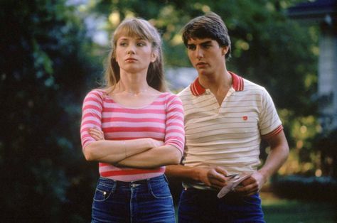 Love Tom's shirt. Want it. Risky Business fashion circa '83 Preppy Movies, Joel Goodson, Tom Cruise Risky Business, 80s Men Fashion, Romeo And Juliet Costumes, Iconic 80s Movies, Emma Samms, Tom Cruise Movies, 55 Years Old