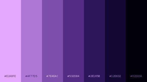 Dark And Light Color Palette, Purple Color Pallet, Purple Pallet, Purple Color Palette, Gfx Design, Purple Palette, Purple Color Schemes, Create Color Palette, Pantone Colour Palettes